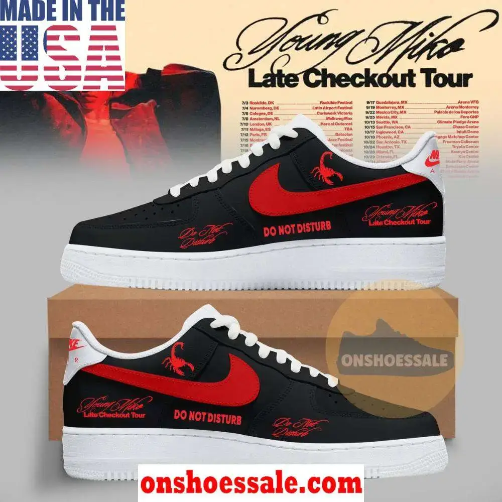 Young Miko Late Checkout Tour Air Force 1 Shoes, Gift For Fans - Best Gift Shoes