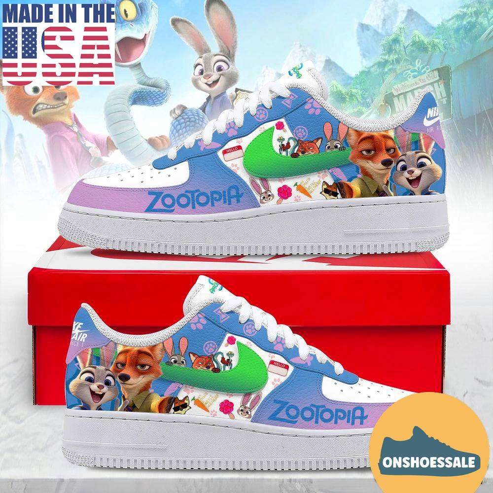 Zootopia 2 Beautiful New Edition Air Force 1 Sneakers, Gift For Fans - Best Gift Shoes