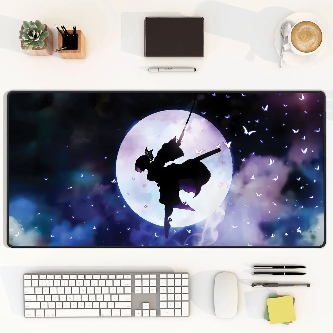 Shinobu Moonlight Butterfly Mouse Pad – Demon Slayer Desk Mat – Depo's ...