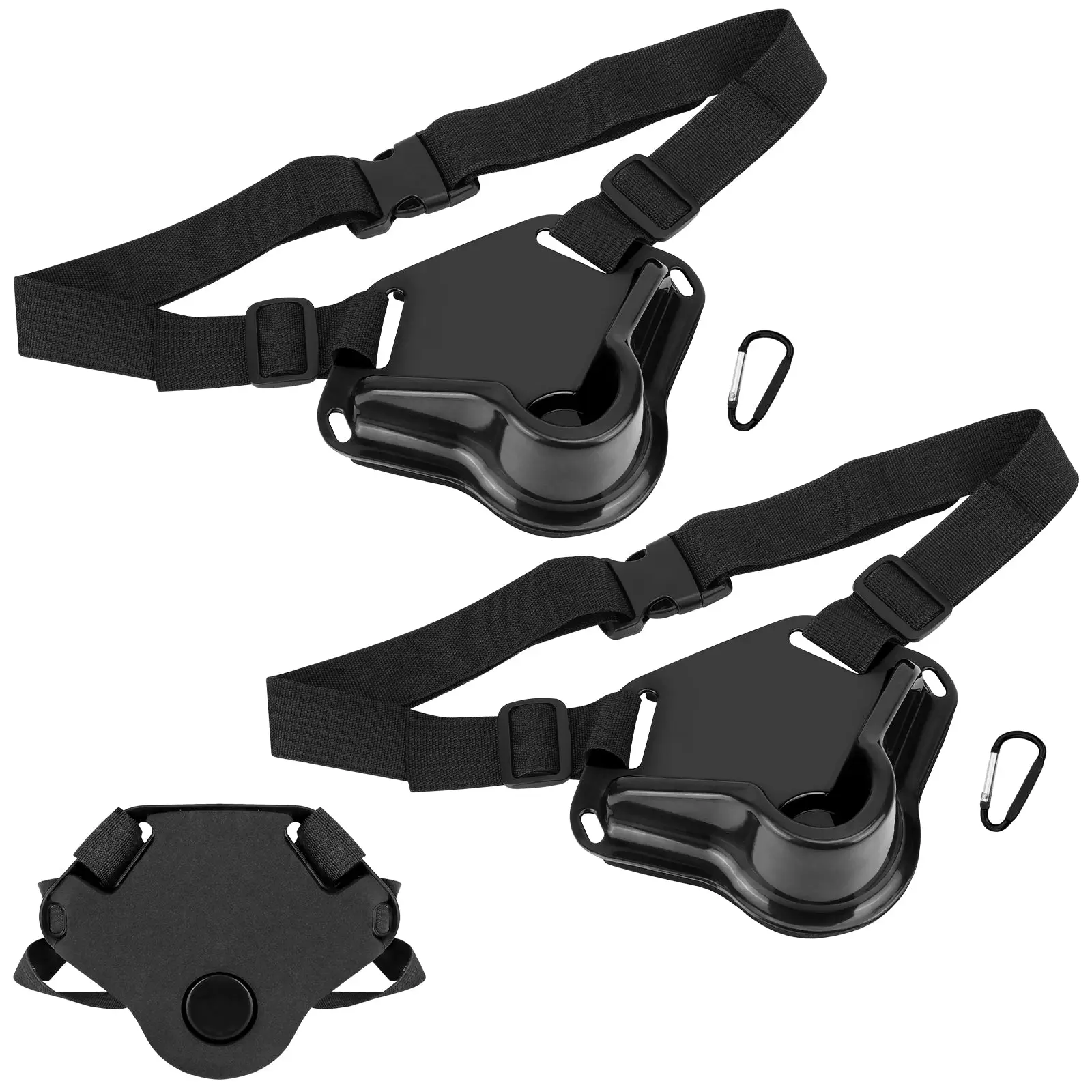 Fishing Rod Belly Belt with Gimbal Cup (2 Pack)