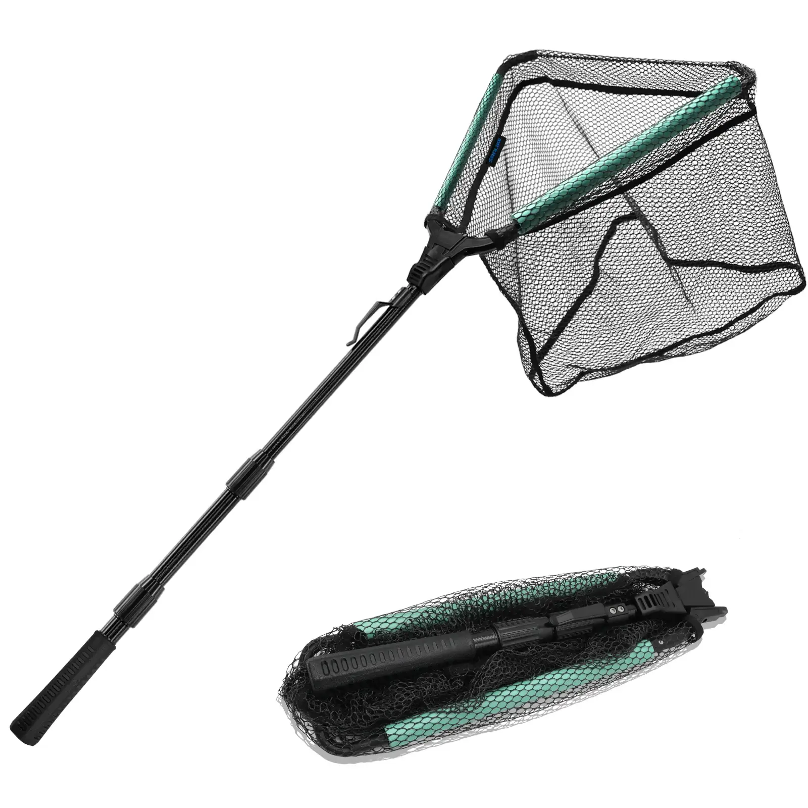 Floating Folding Landing Net with Telescopic Pole
