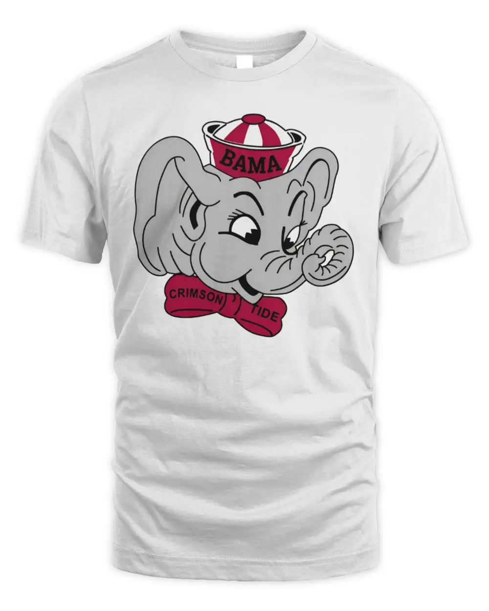 Alabama Crimson Tide Big Al Mascot Vintage Graphic Grey T-Shirt