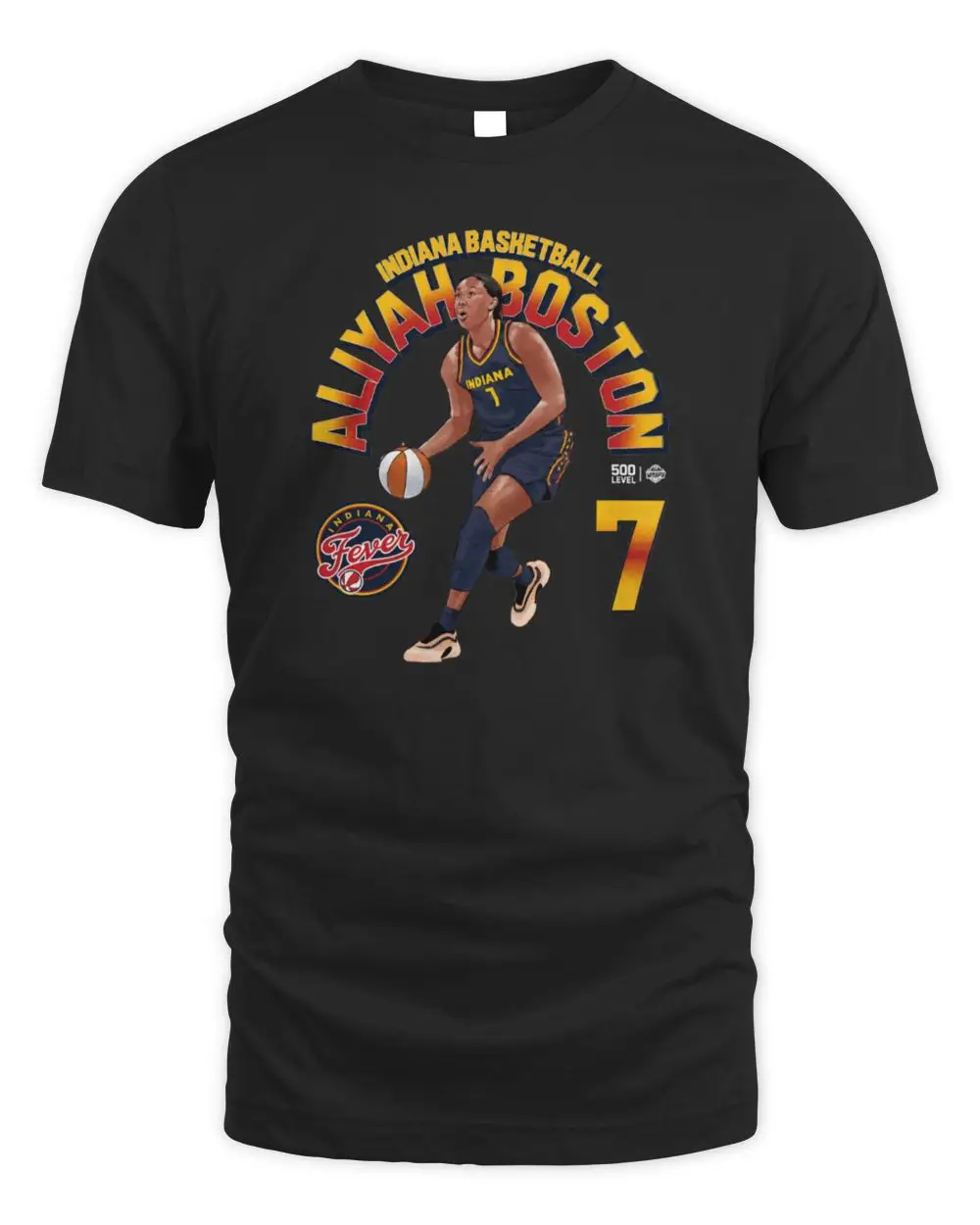 Aliyah Boston Indiana Fever WNBA Basketball Star Player Number 7 Red Graphic Hoodie