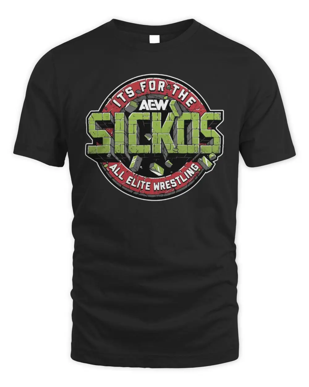 All Elite Wrestling It's For The Sickos Stone Brick Logo Graphic Hoodie Black