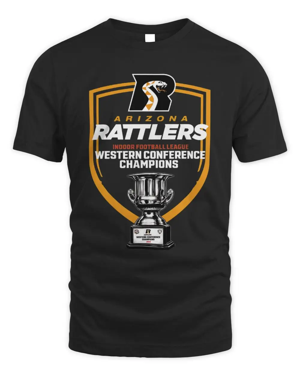 Arizona Rattlers Indoor Football League 2026 Western Conference Champions Trophy Graphic Hoodie
