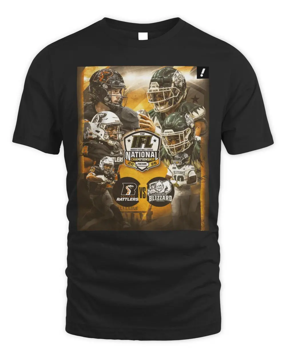 Arizona Rattlers vs Green Bay Blizzard IFL National Championship 2026 Poster Hoodie Arizona Rattlers vs Green Bay Blizzard IFL National Championship 2026 Poster Hoodie - Image 1