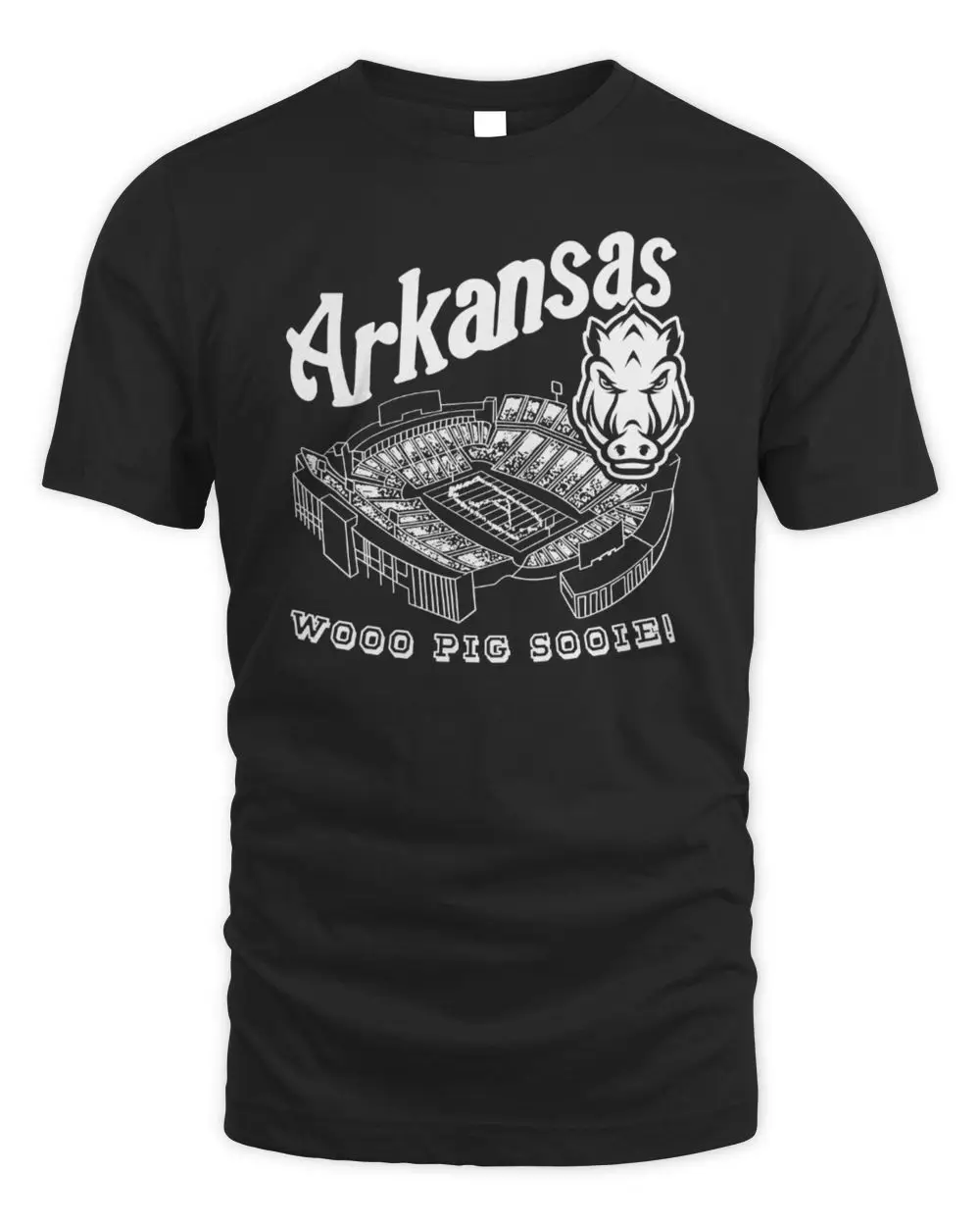 Arkansas Razorbacks NCAA College Football Wooo Pig Sooie Stadium Mascot Red T-Shirt
