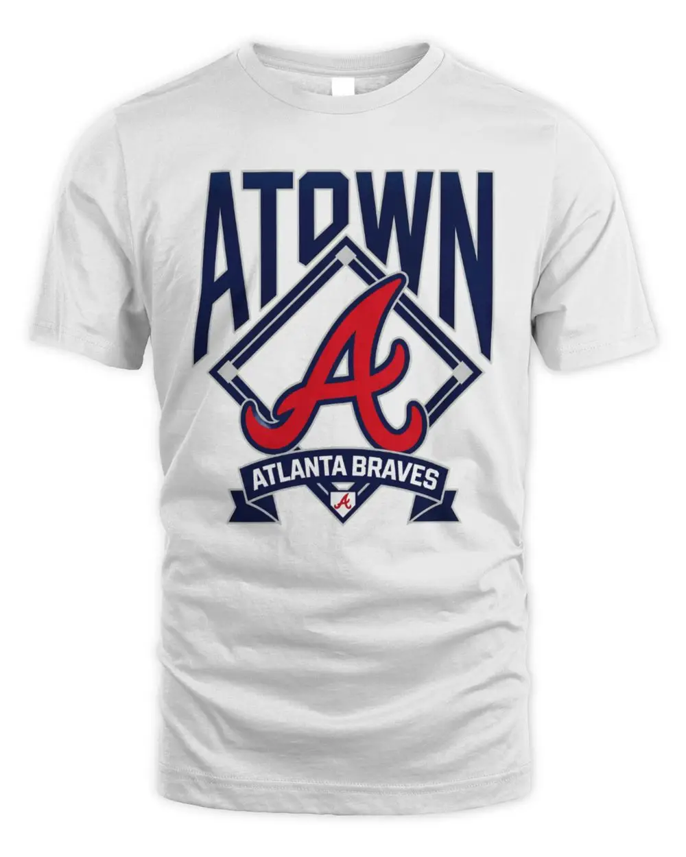 Atlanta Braves A-Town MLB Baseball Team Logo T-Shirt