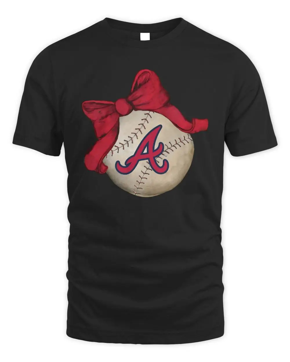 Atlanta Braves MLB Bow Baseball Logo Fan Graphic Hoodie
