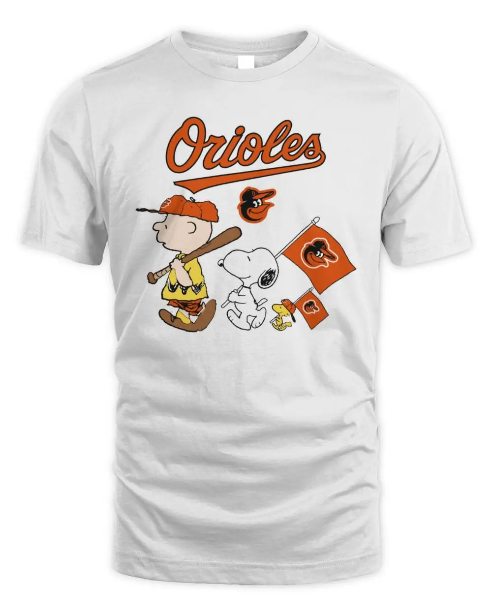 Baltimore Orioles Baseball X Peanuts Snoopy Flag Hoodie