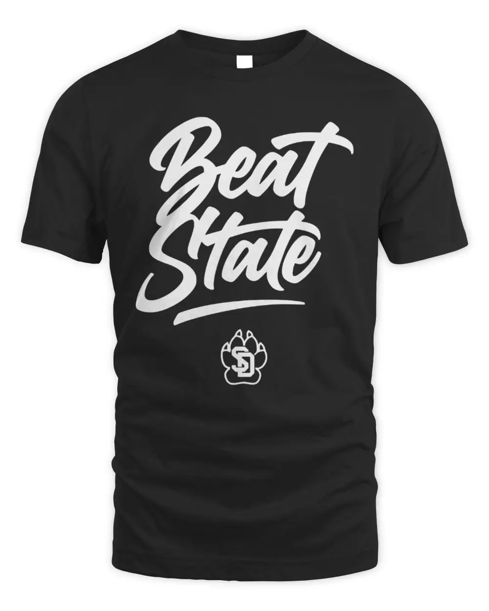 Beat State SD Paw Print Logo University Of South Dakota Hoodie