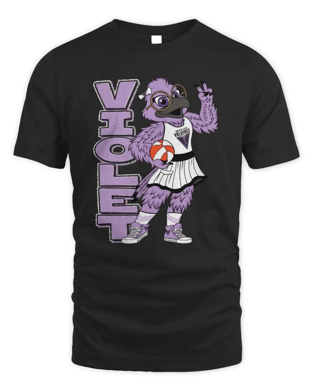 Black Golden State Valkyries Icon Mascot T-Shirt