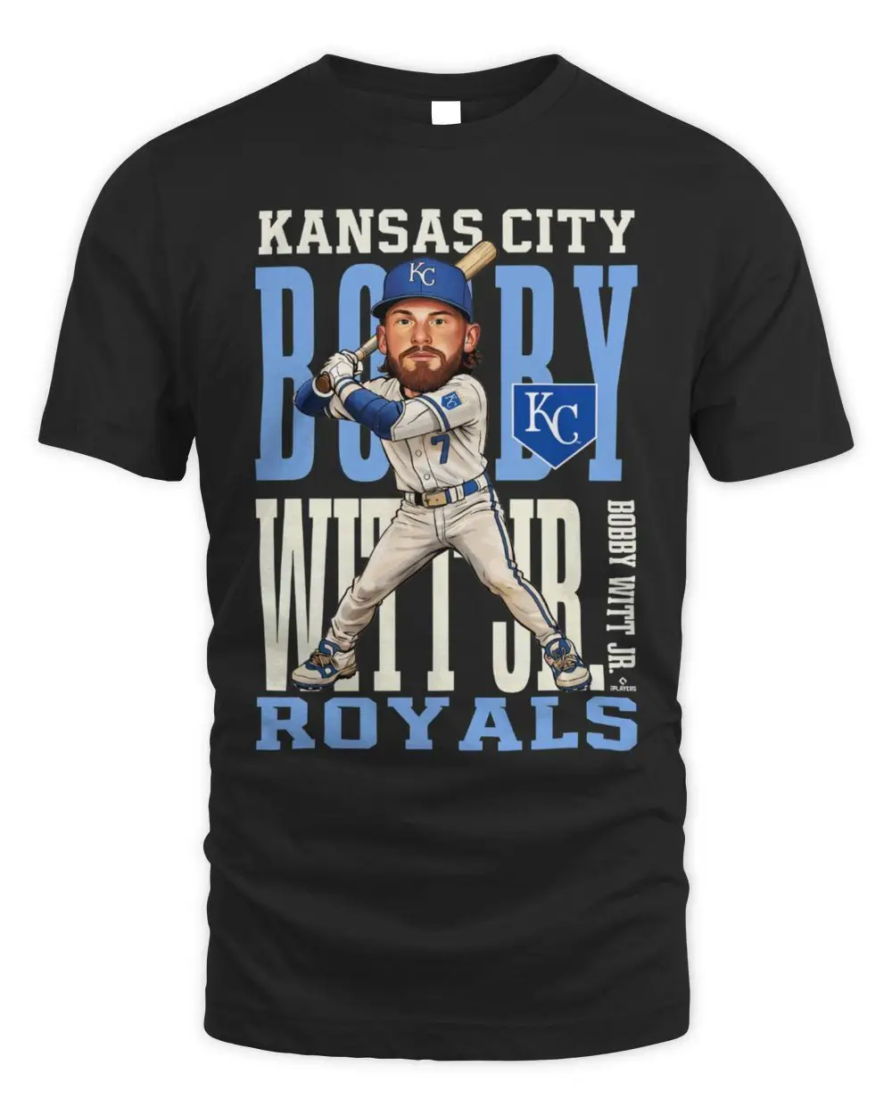 Bobby Witt Jr. Royal Kansas City Royals Caricature Clash Hoodie