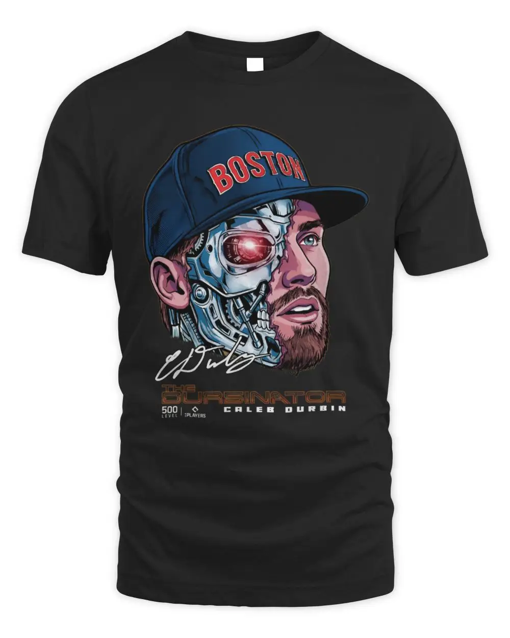 Caleb Durbin Boston Baseball "The Durbinator" Cyborg Graphic Star Player Black Hoodie