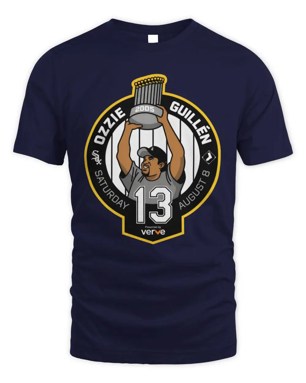 Chicago White Sox Ozzie Guillen 2005 Champions Trophy Logo T-Shirt