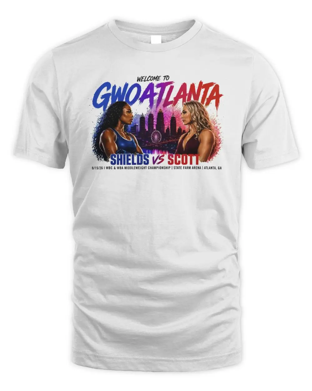 Claressa Shields Vs Kelsey Scott GWOATLANTA WBC And WBA Middleweight Championship Shirt
