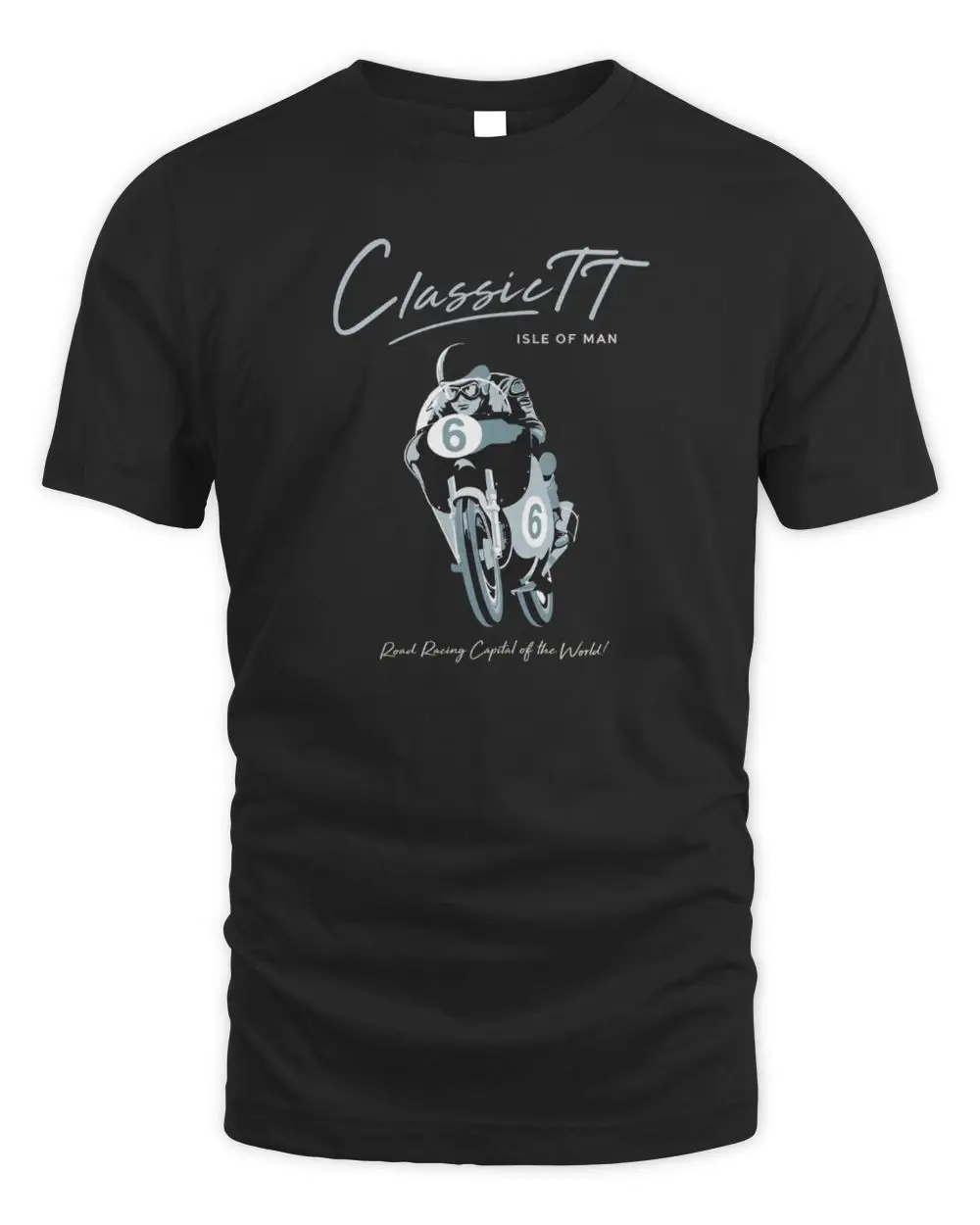 Classic TT Isle Of Man Road Racing Capital Of The World Motorcycle Hoodie Black