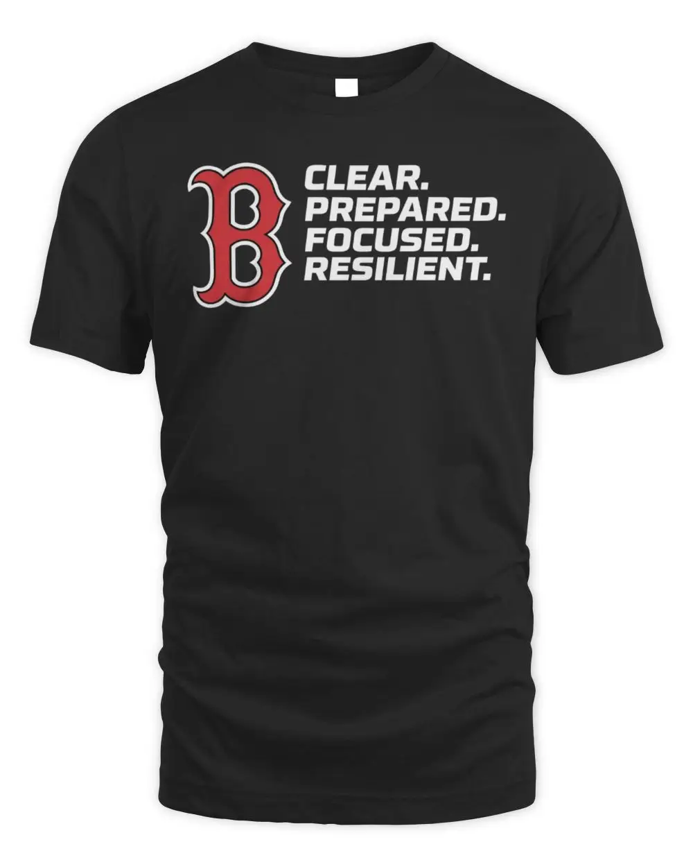Clear Prepared Focused Resilient Boston Red Sox Baseball Team Logo Black Hoodie
