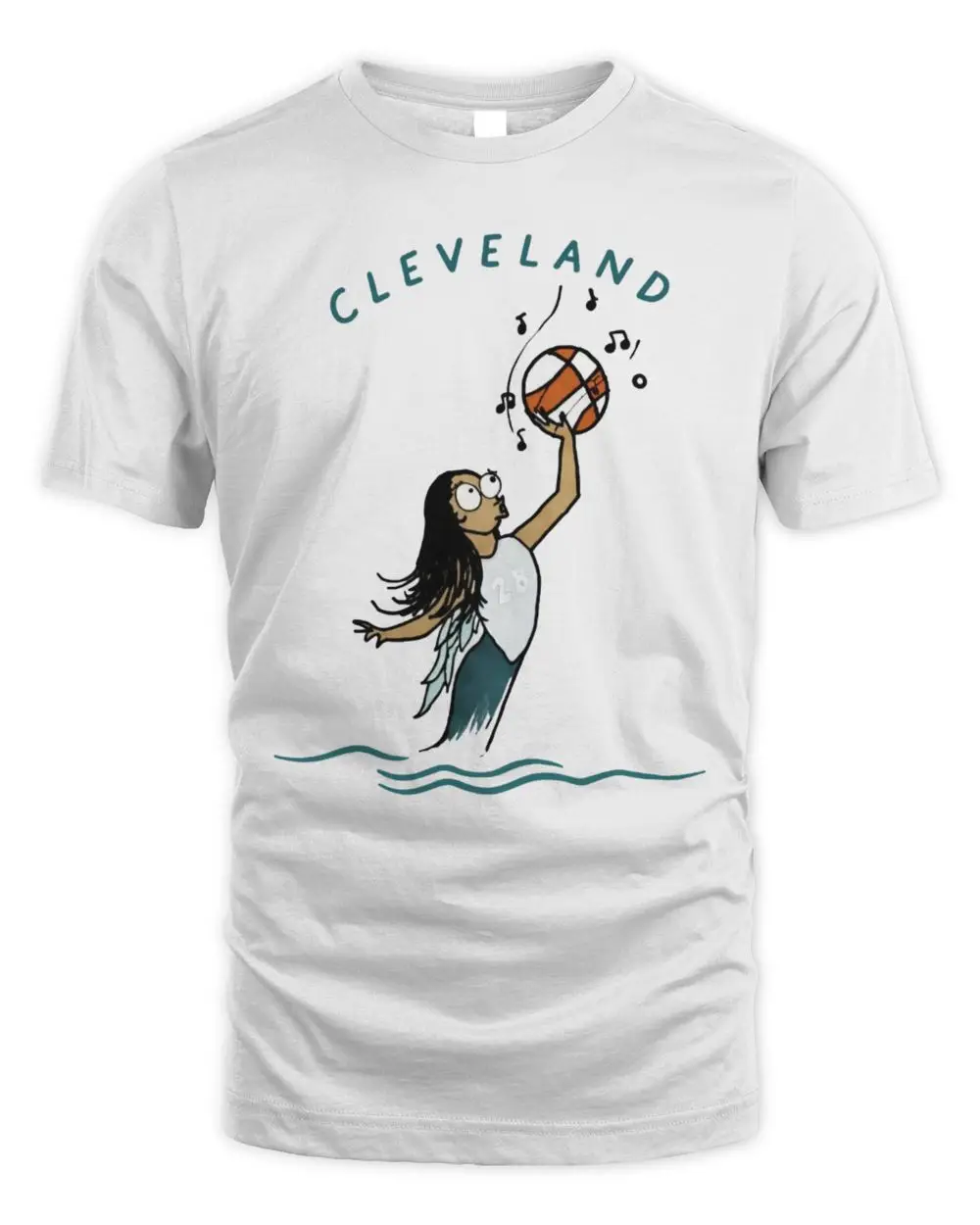 Cleveland Sirens WNBA Welcome Back To The W Cleveland Cartoon Mermaid Basketball Hoodie