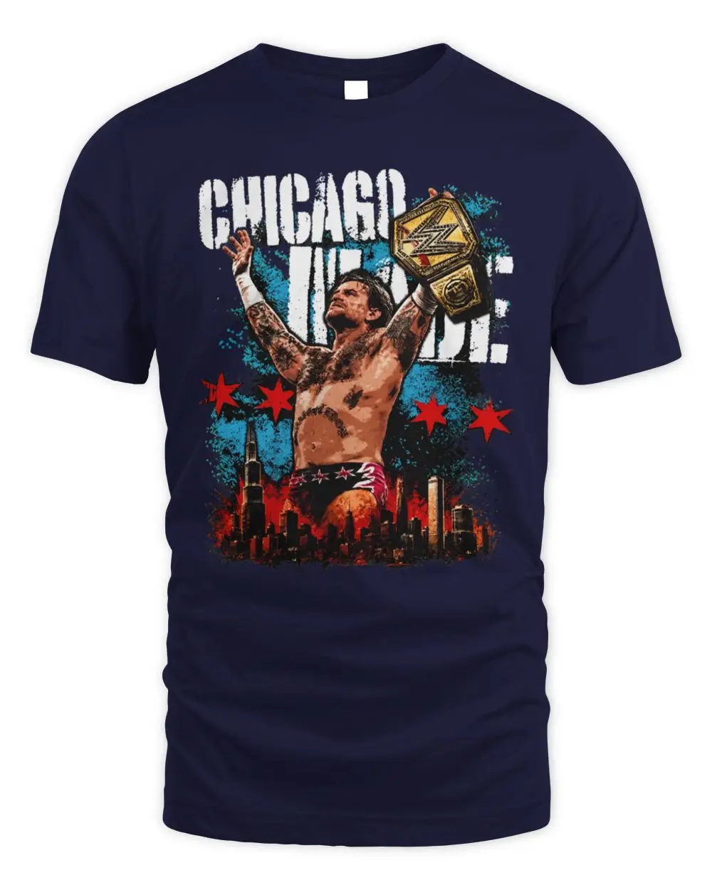 CM Punk Best In The World Chicago WWE Championship Wrestling Superstar Black Hoodie CM Punk Best In The World Chicago WWE Championship Wrestling Superstar Black Hoodie - Image 1