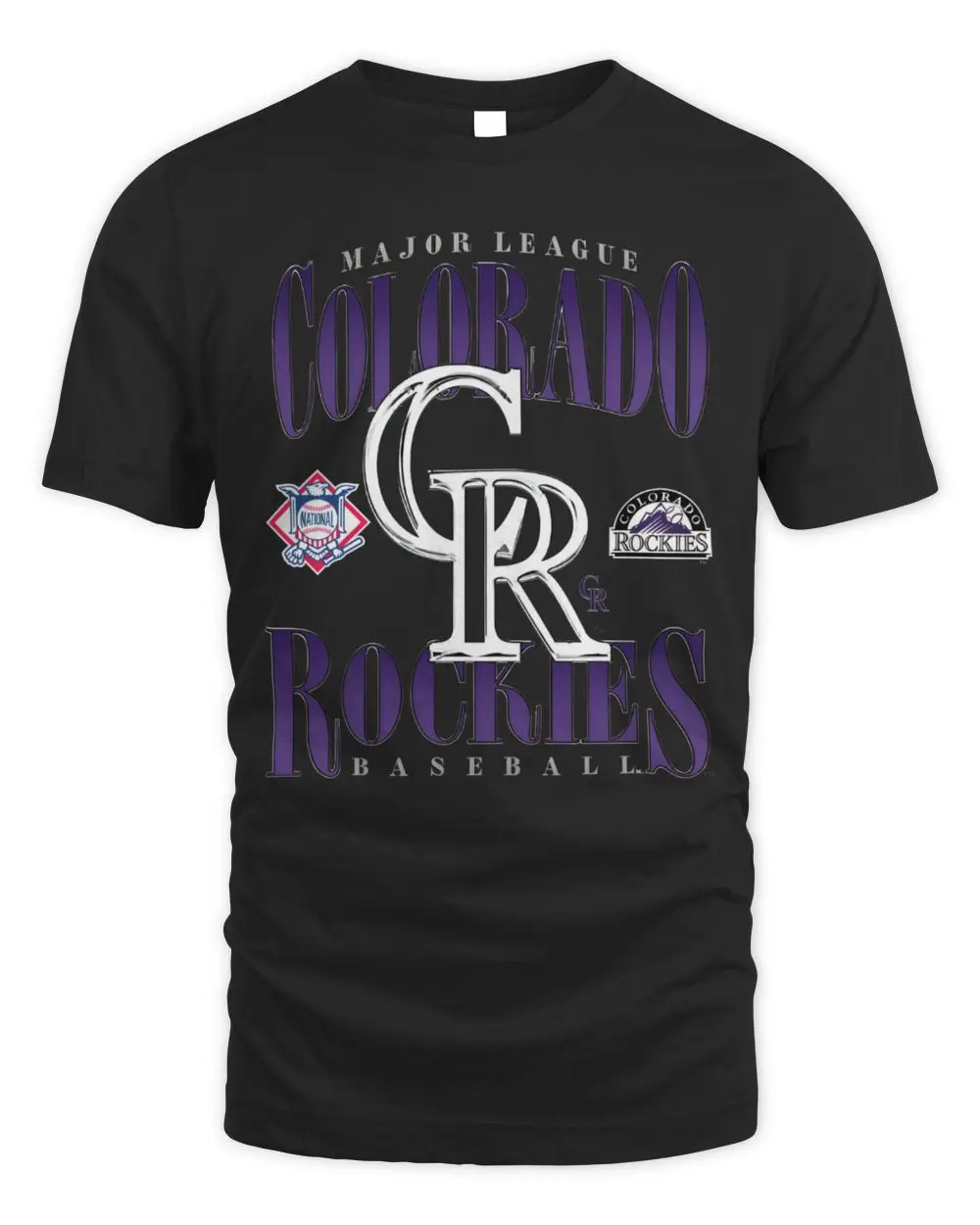 Colorado Rockies Chrome Stack Tee