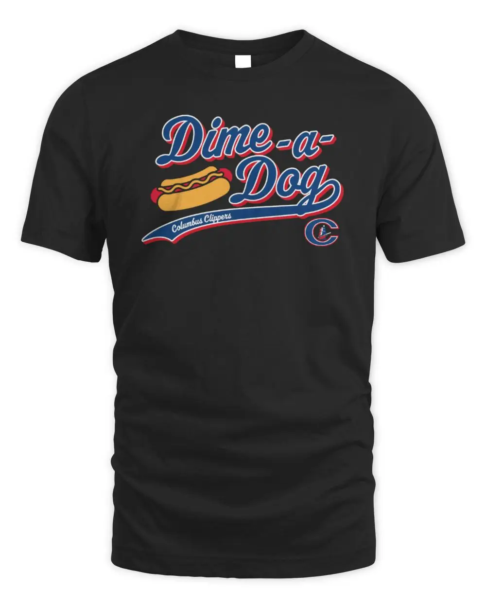 Columbus Clippers Royal Dime A Dog Script T-Shirt Royal