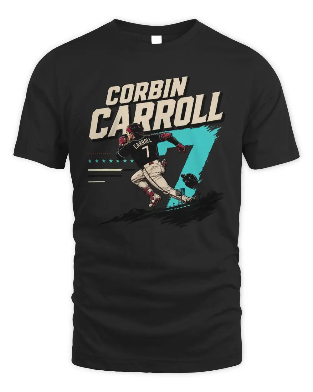 Corbin Carroll Mlb Crimson Retro Comic Hoodie