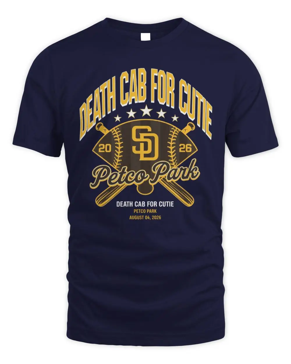 Death Cab For Cutie Nation Of Language Petco Park San Diego California 2026 Concert Tour Black Hoodie