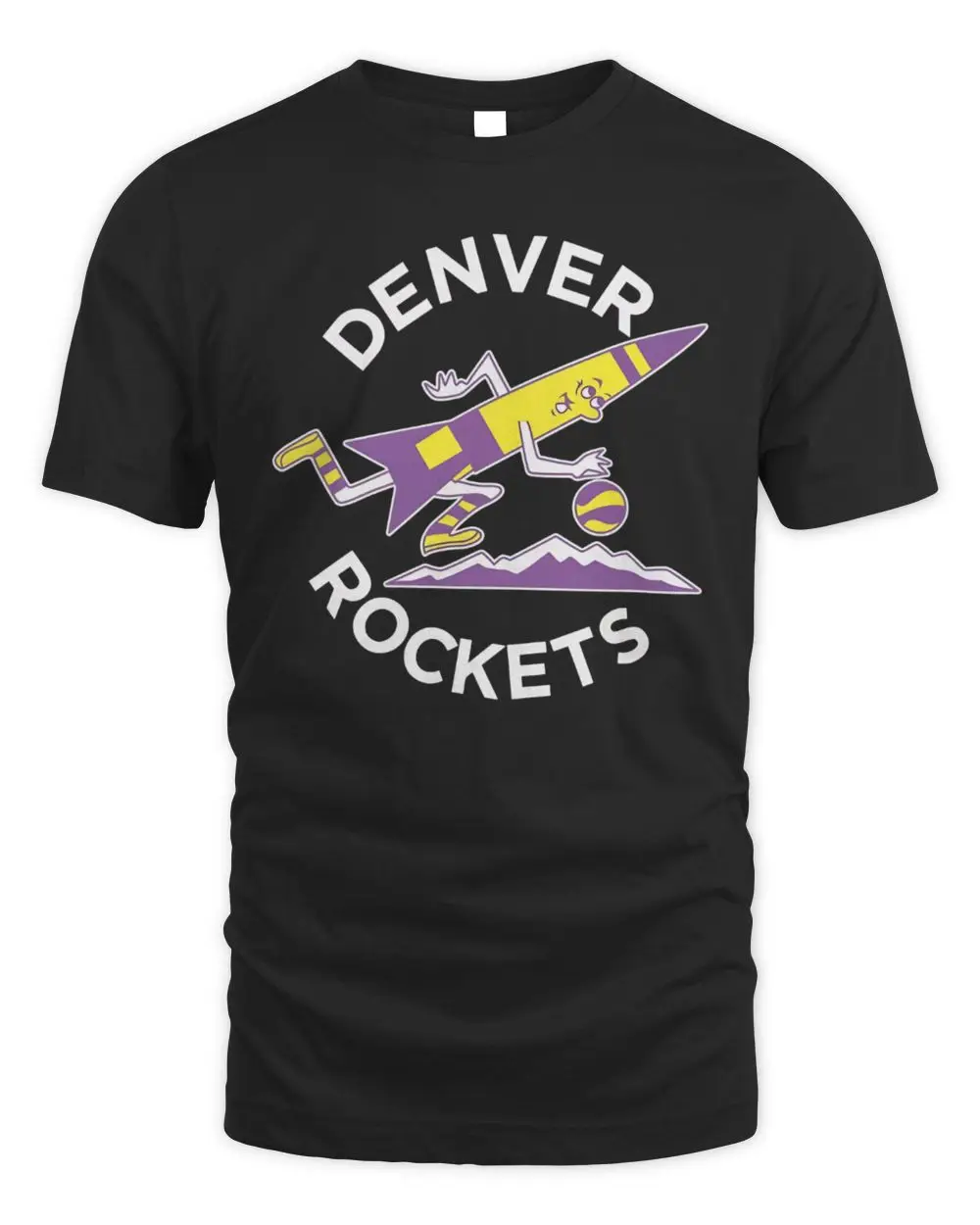 Denver Rockets ABA Basketball Team Mascot Logo Graphic Hoodie