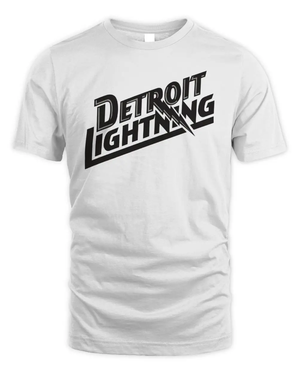 Detroit Lightning MISL Team Logo Typography Graphic T-Shirt