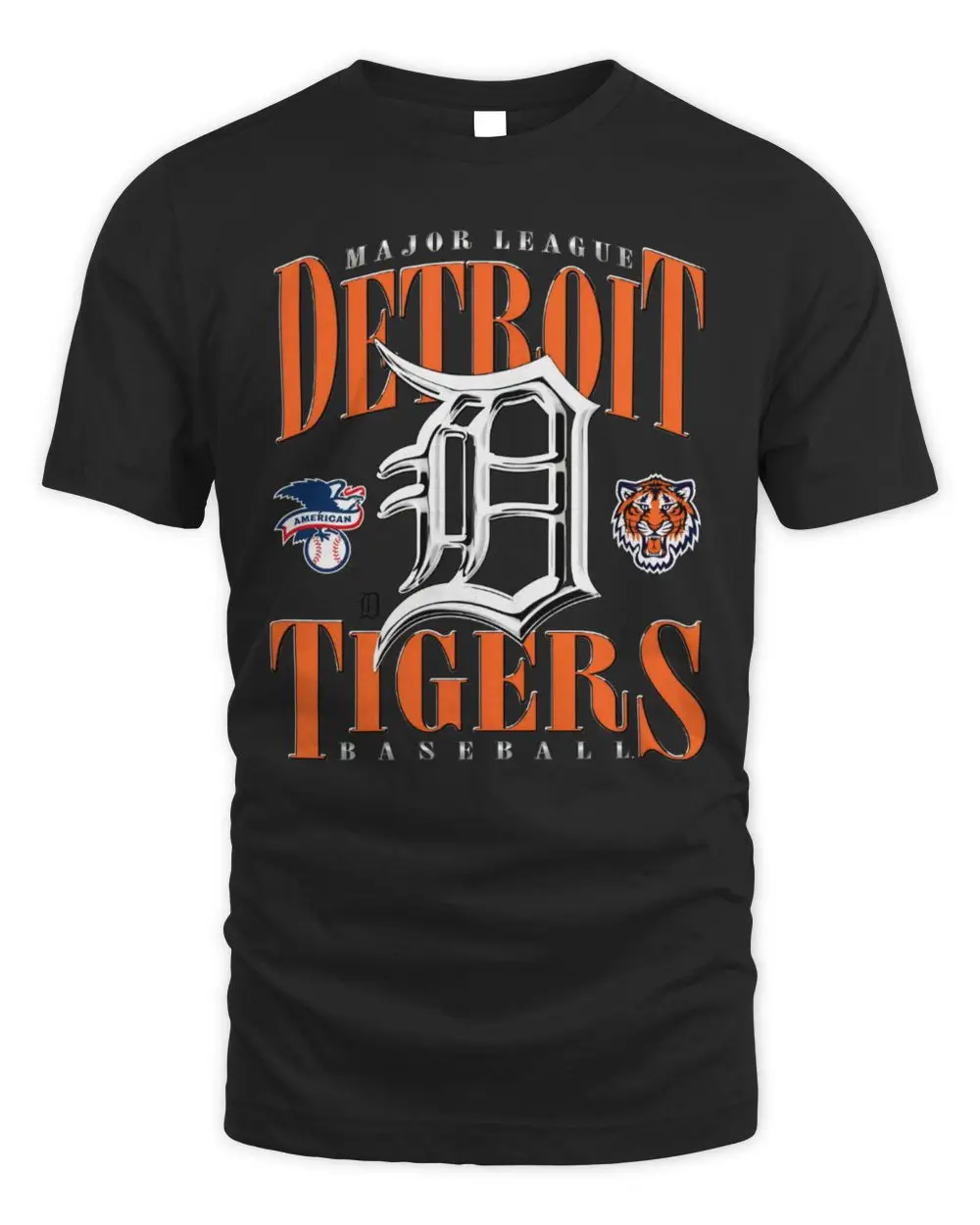 Detroit Tigers Chrome Stack Tee Detroit Tigers Chrome Stack Tee - Image 1