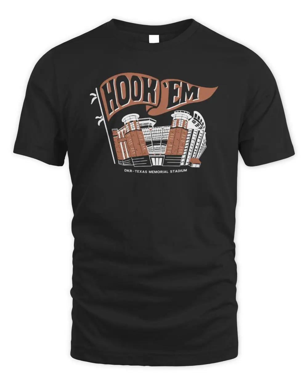 DKR-Texas Memorial Stadium Vintage Black T-Shirt