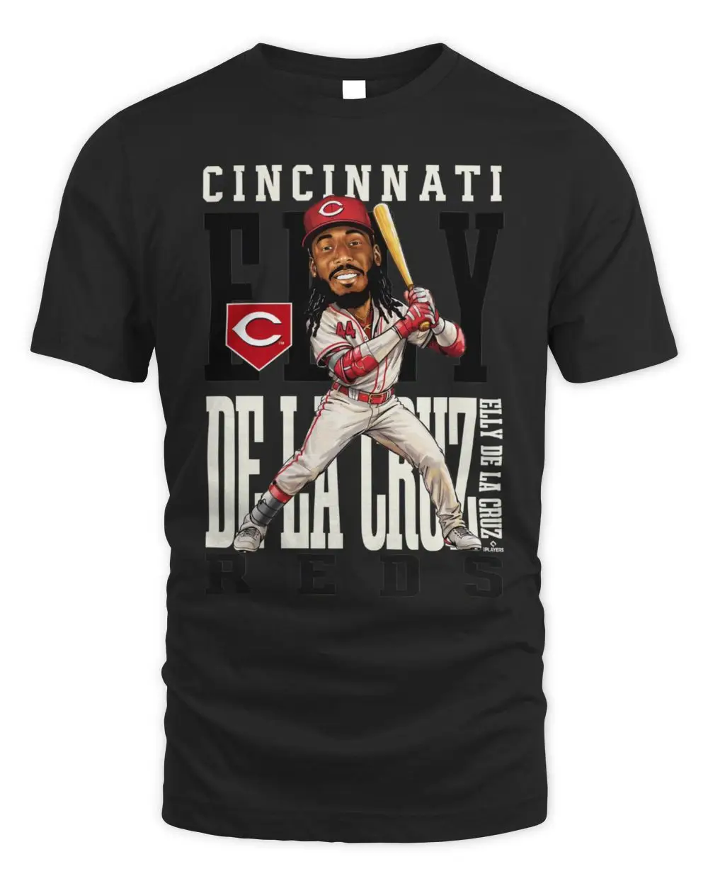 Elly De La Cruz Red Cincinnati Reds Caricature Clash T-Shirt