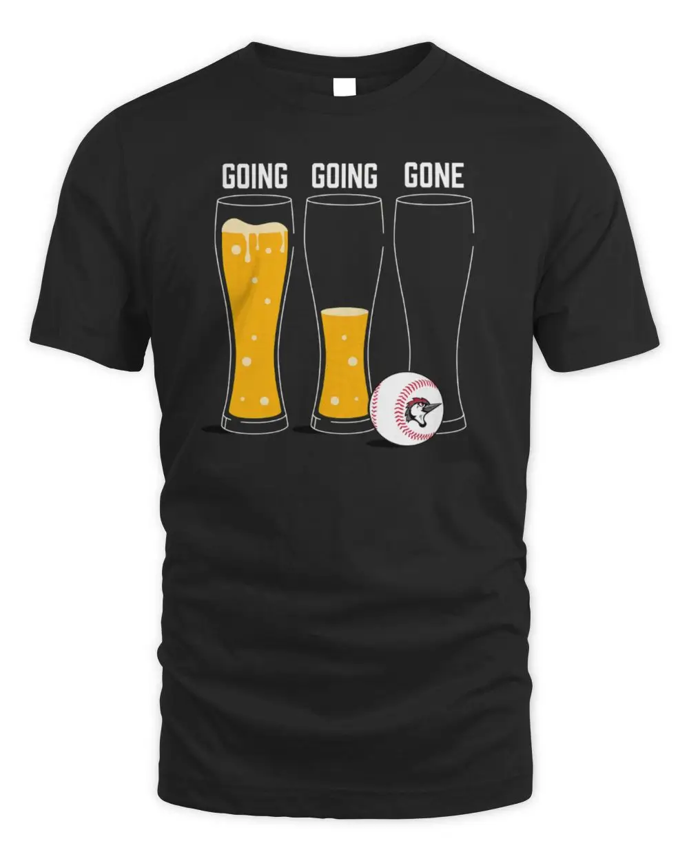Fayetteville Woodpeckers Going Going Gone Beer Glasses Baseball Humorous Hoodie