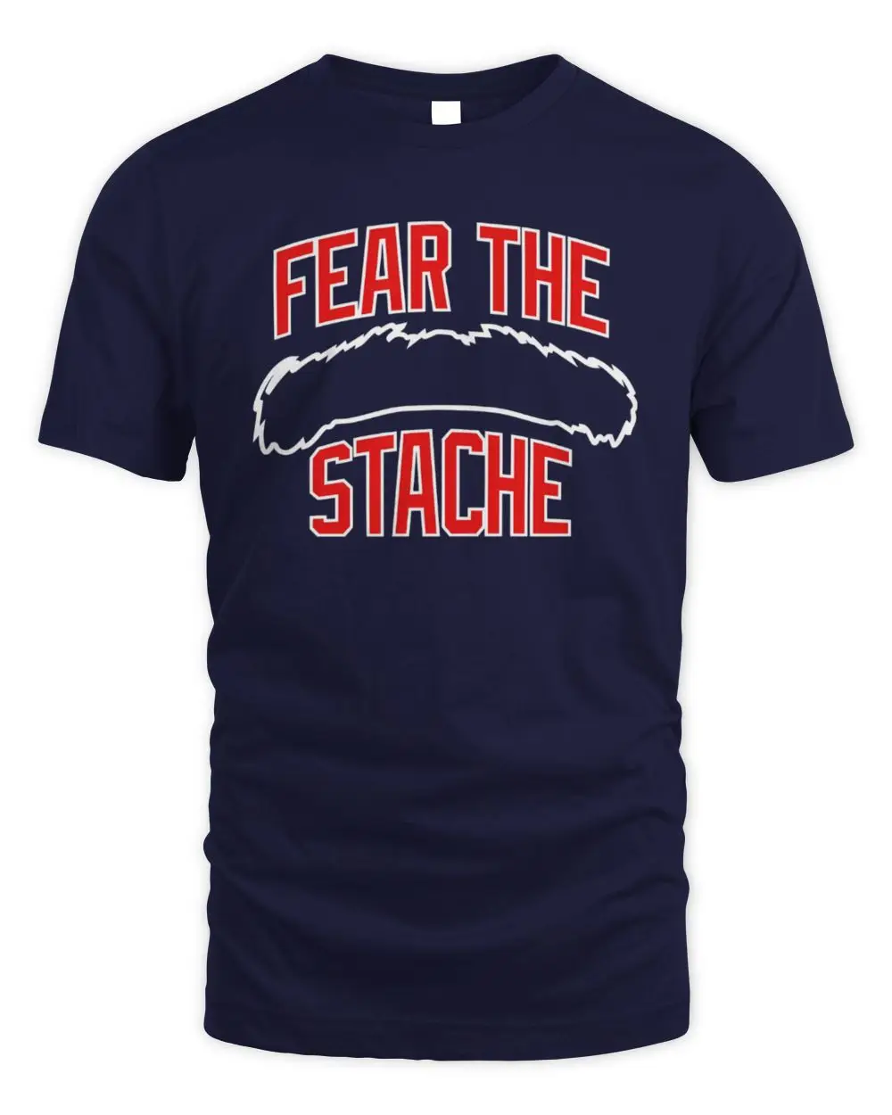 Fear The Stache #70 Mustache Baseball Player Black Graphic Hoodie