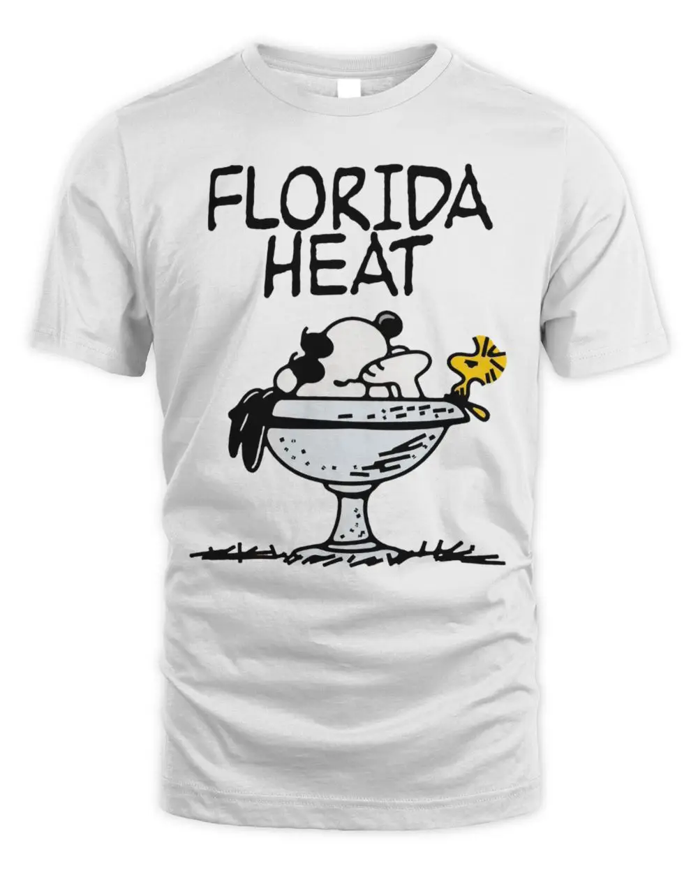 Florida Heat Snoopy And Woodstock Peanuts T-Shirt White
