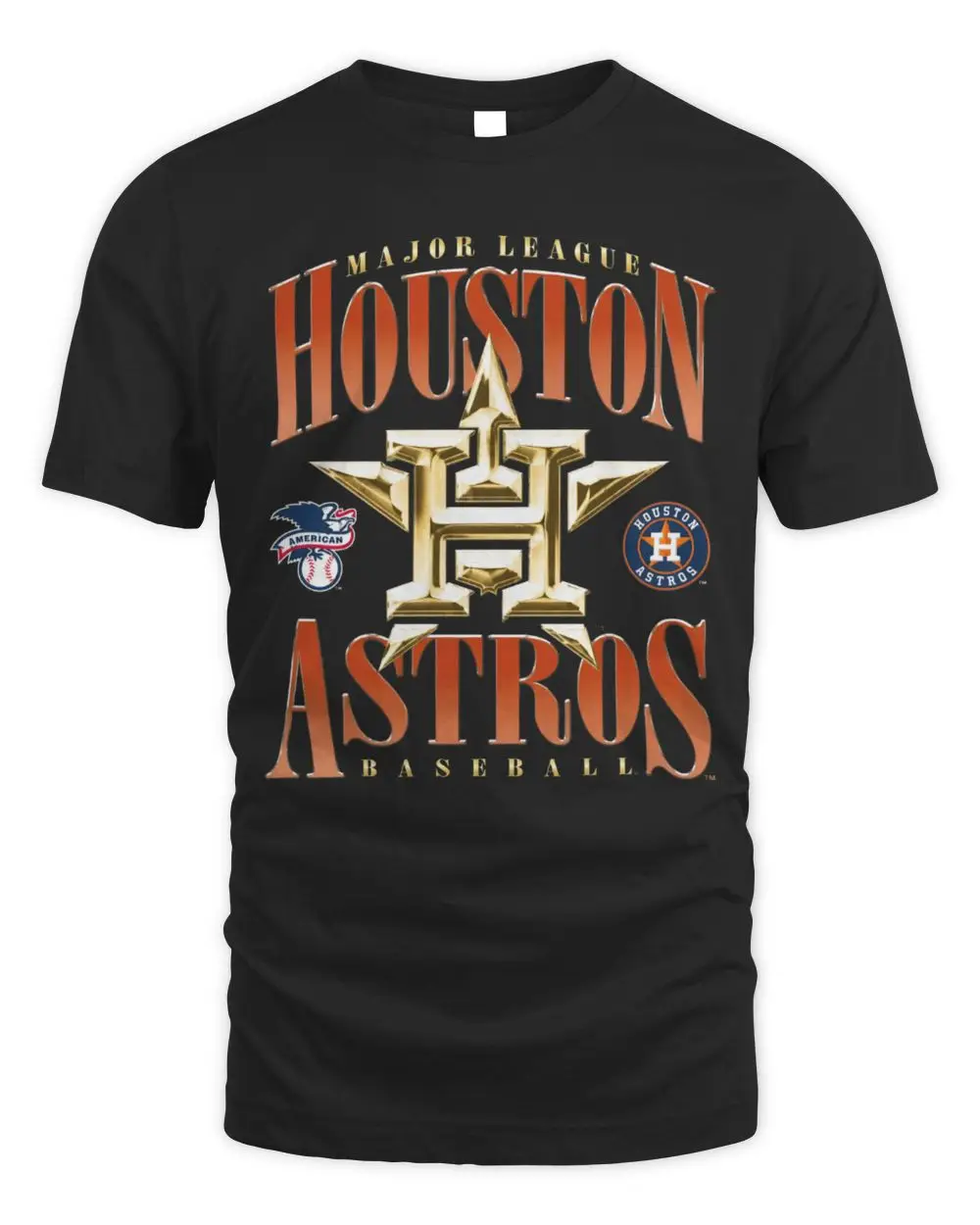 Houston Astros Chrome Stack Tee Houston Astros Chrome Stack Tee - Image 1