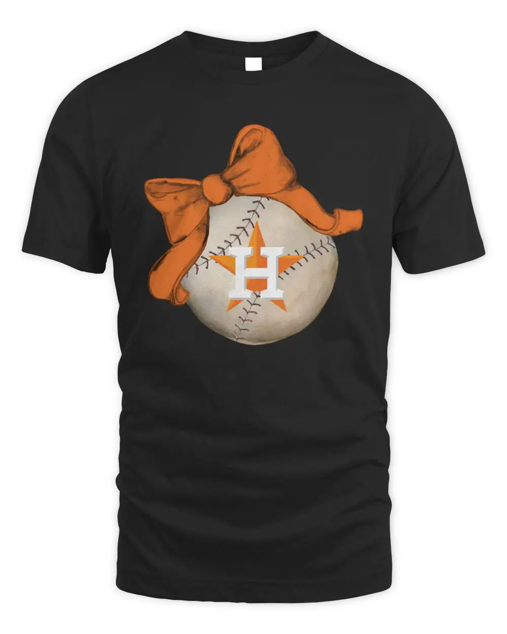 Houston Astros MLB Bow Baseball Logo Fan Graphic Hoodie