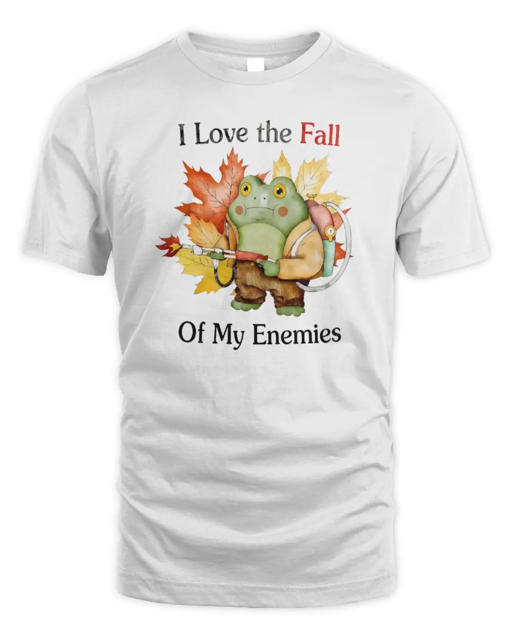 I Love The Fall Of My Enemies Frog With Flamethrower Hoodie