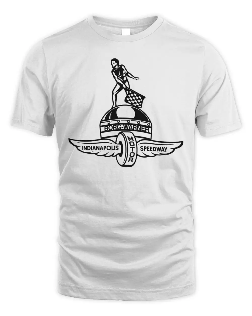 Indianapolis Motor Speedway Borg-Warner Trophy Winged Wheel Graphic T-Shirt