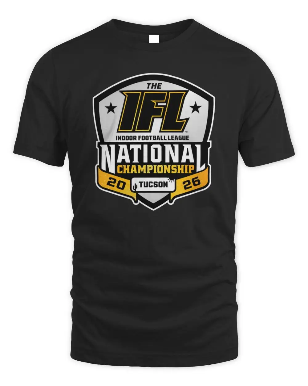 Indoor Football League IFL National Championship 2026 Tucson Event Logo T-Shirt Indoor Football League IFL National Championship 2026 Tucson Event Logo T-Shirt - Image 1