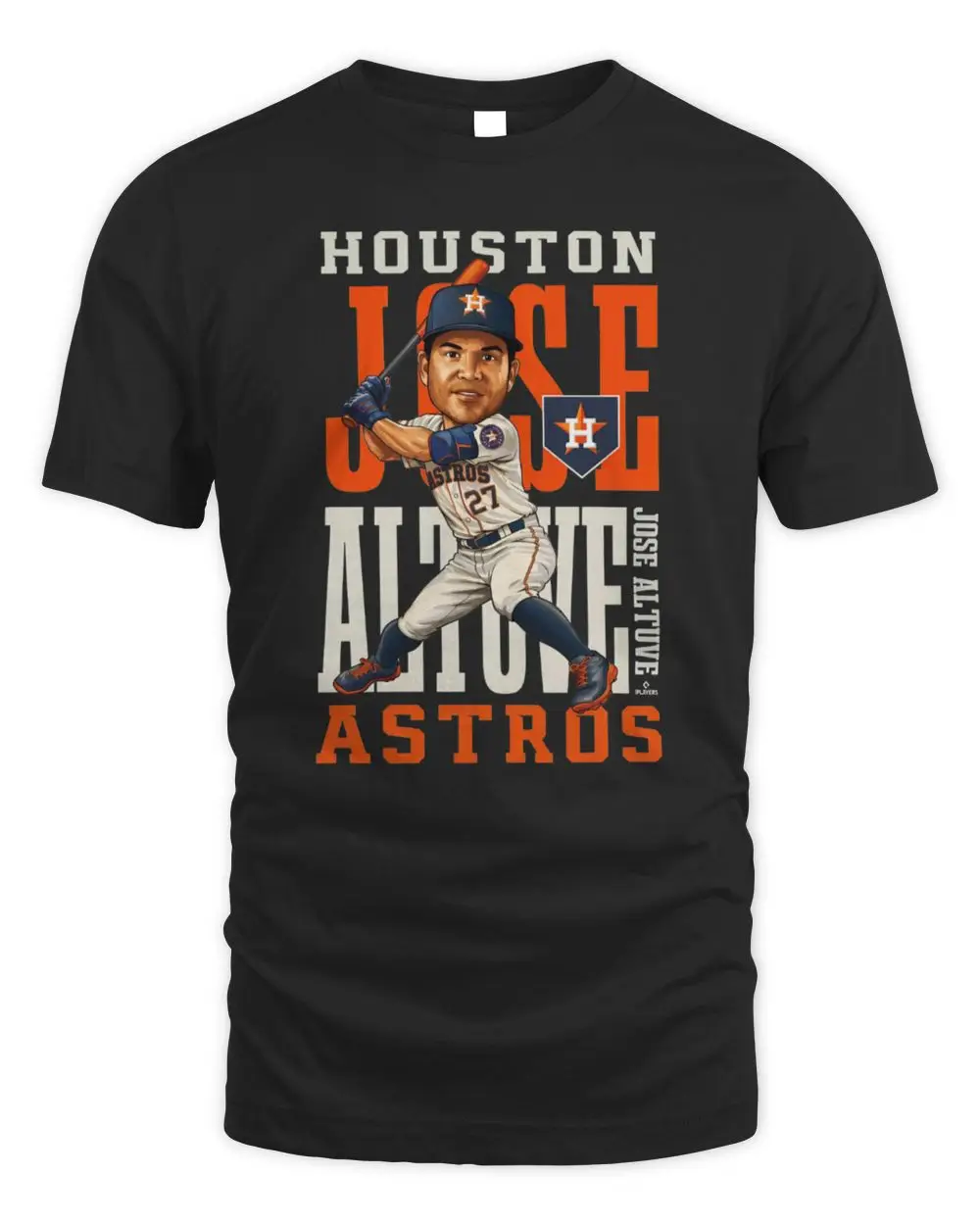 Jose Altuve Navy Houston Astros Caricature Clash Hoodie