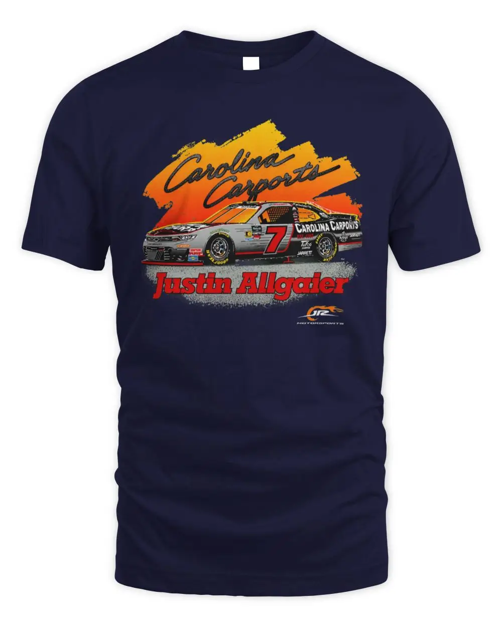 Justin Allgaier #7 Carolina Carports Racing Tour Tshirt