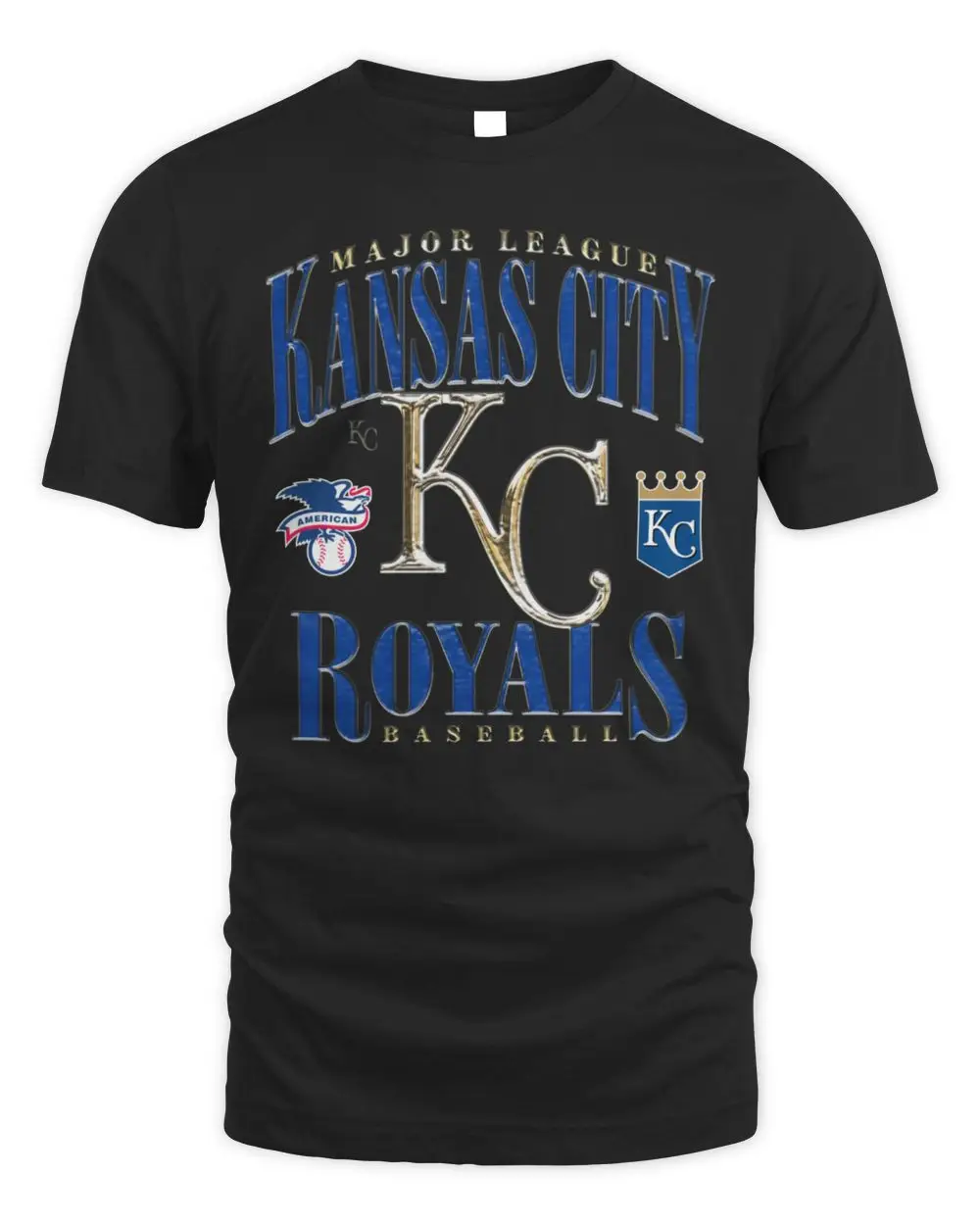 Kansas City Royals Chrome Stack Tee Kansas City Royals Chrome Stack Tee - Image 1
