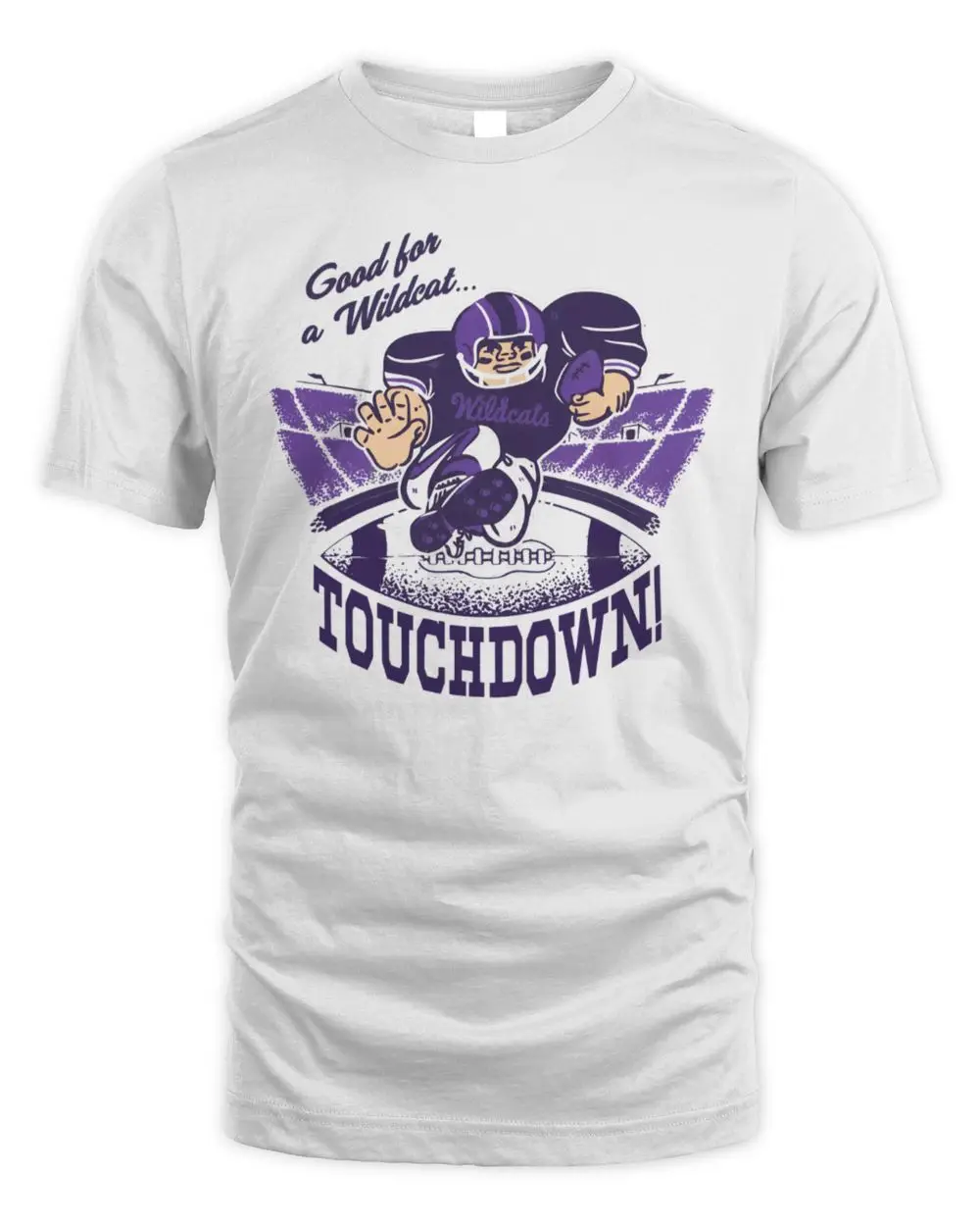 Kansas State Wildcats NCAA College Football Good For A Wildcat Touchdown Player Stadium Graphic Hoodie