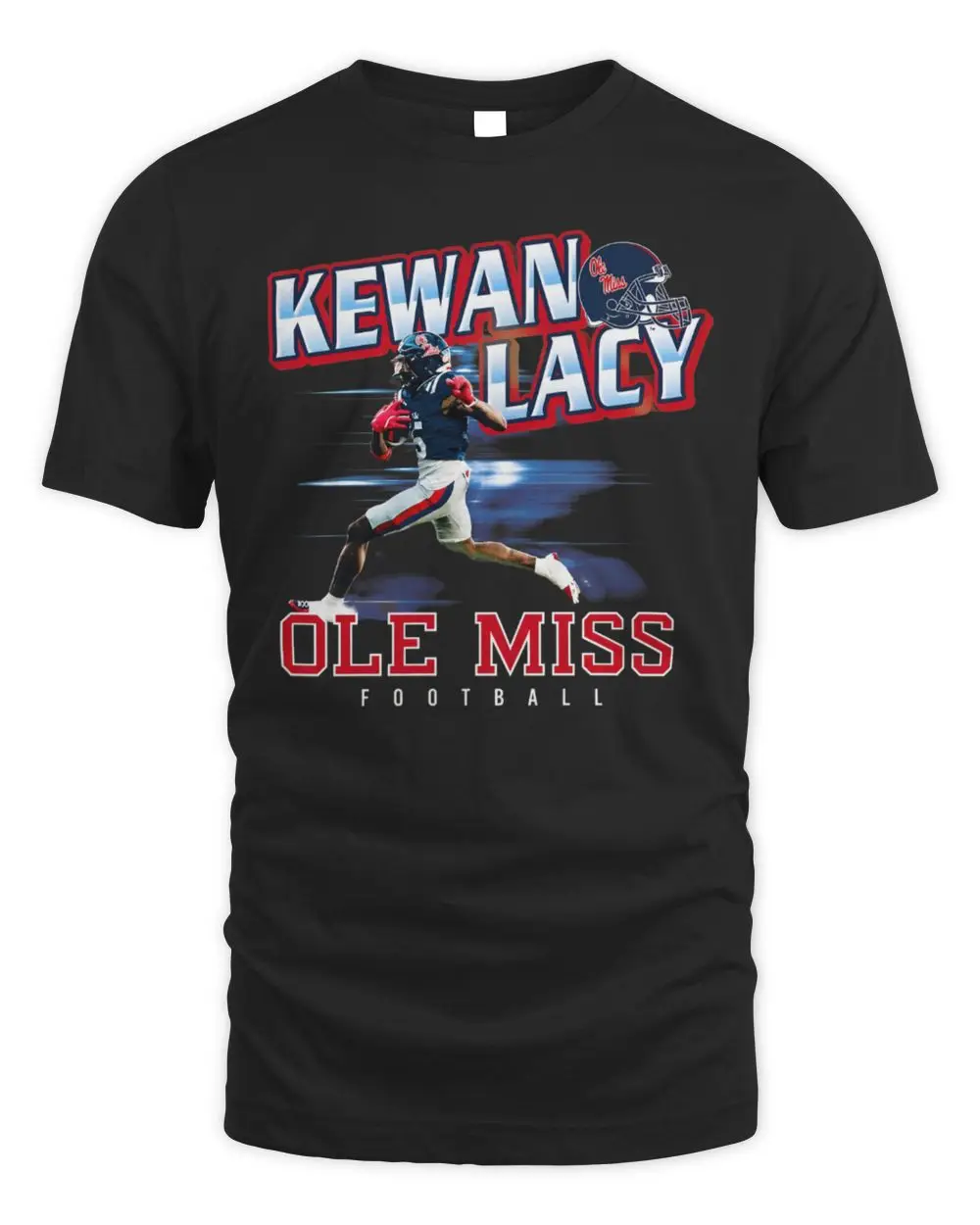Kewan Lacy Ole Miss Navy Paintbrush Hoodie