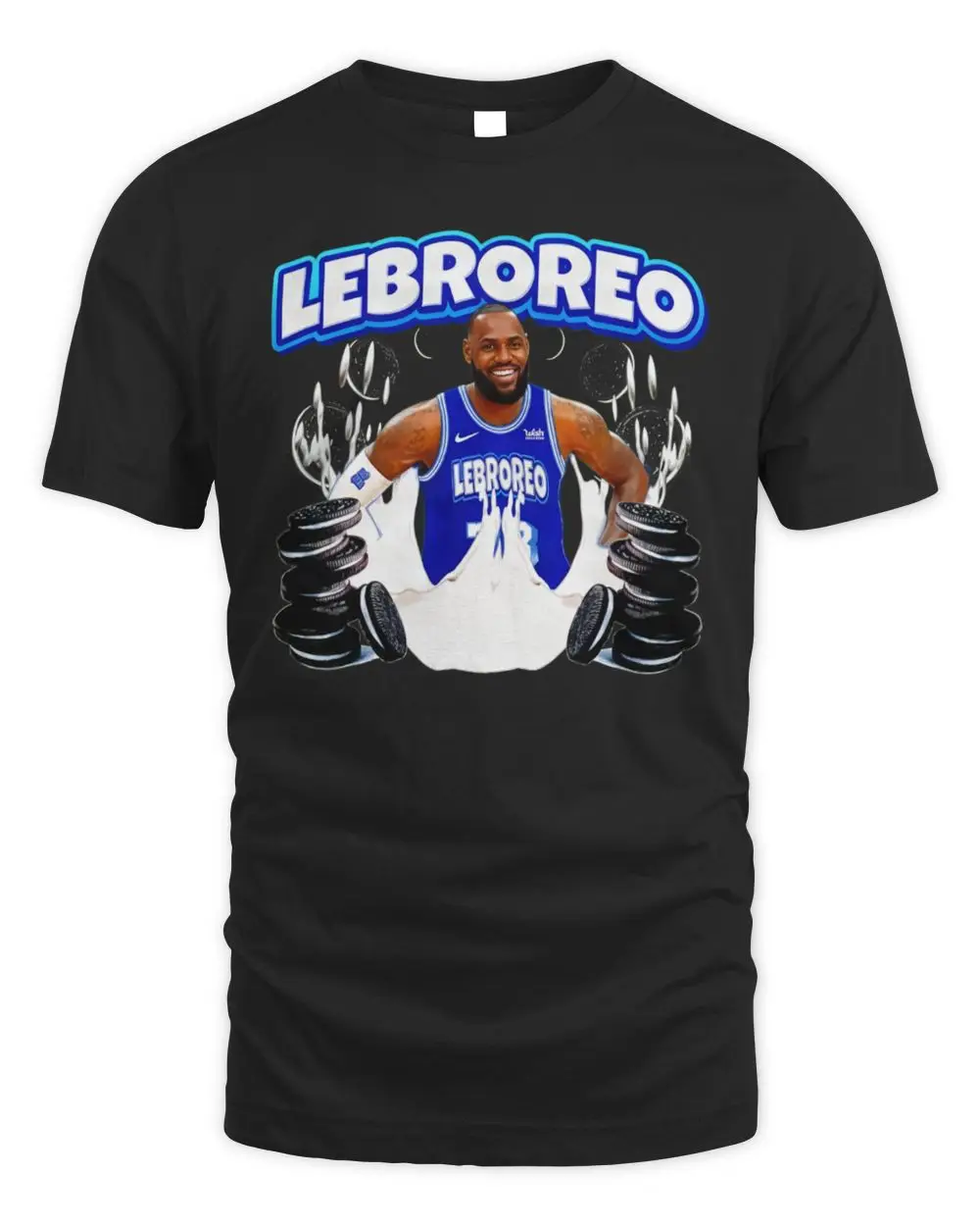 LeBron James Philadelphia 76ers Lebroreo Oreo Milk Shirt