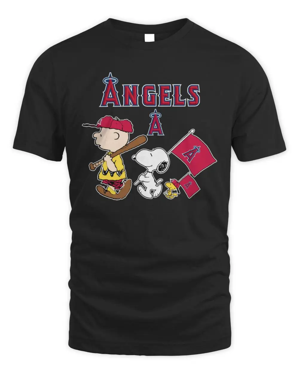 Los Angeles Angels Baseball X Peanuts Snoopy Flag Hoodie