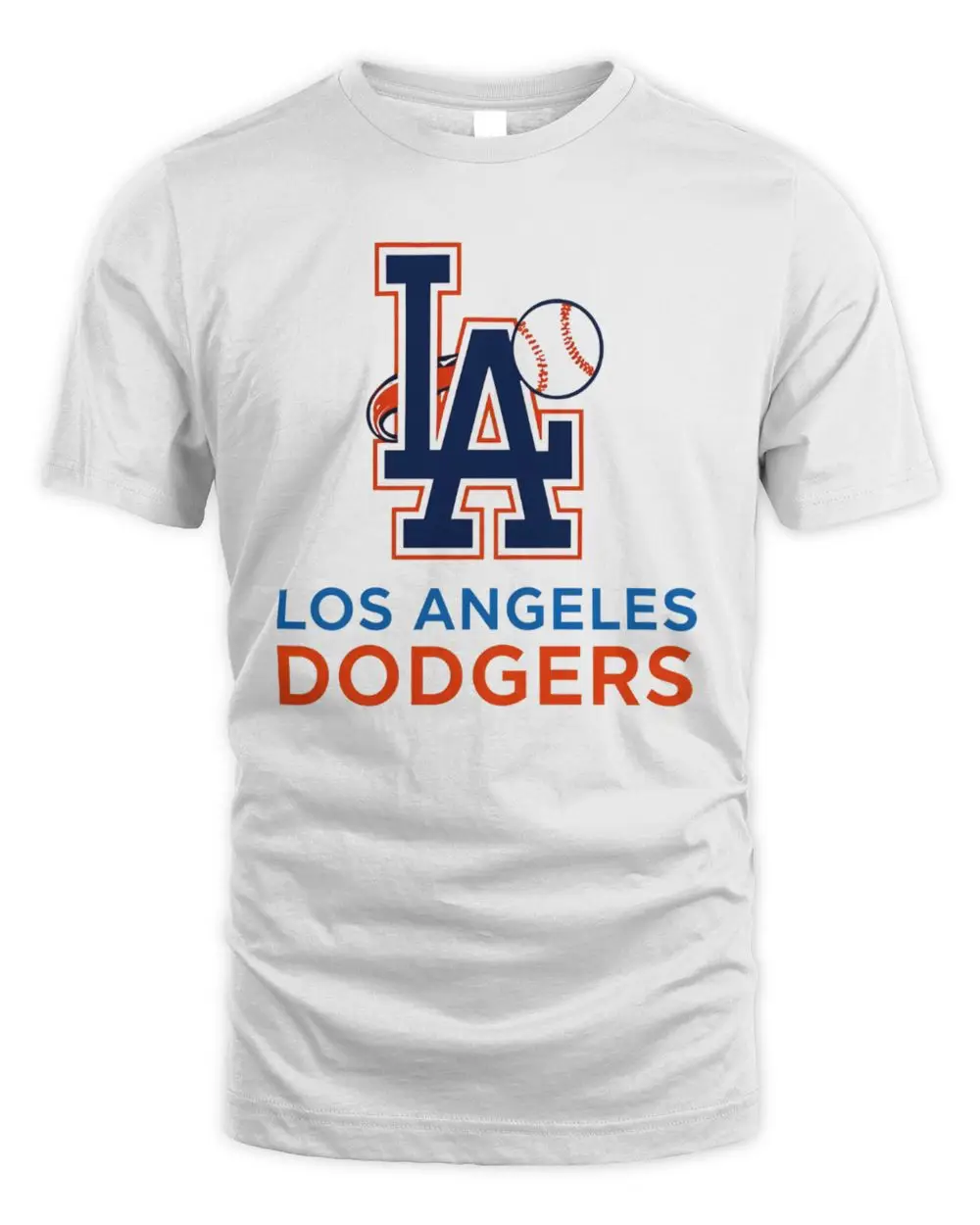 Los Angeles Dodgers Logo Skull Bat Crossed Baseball Shirt
