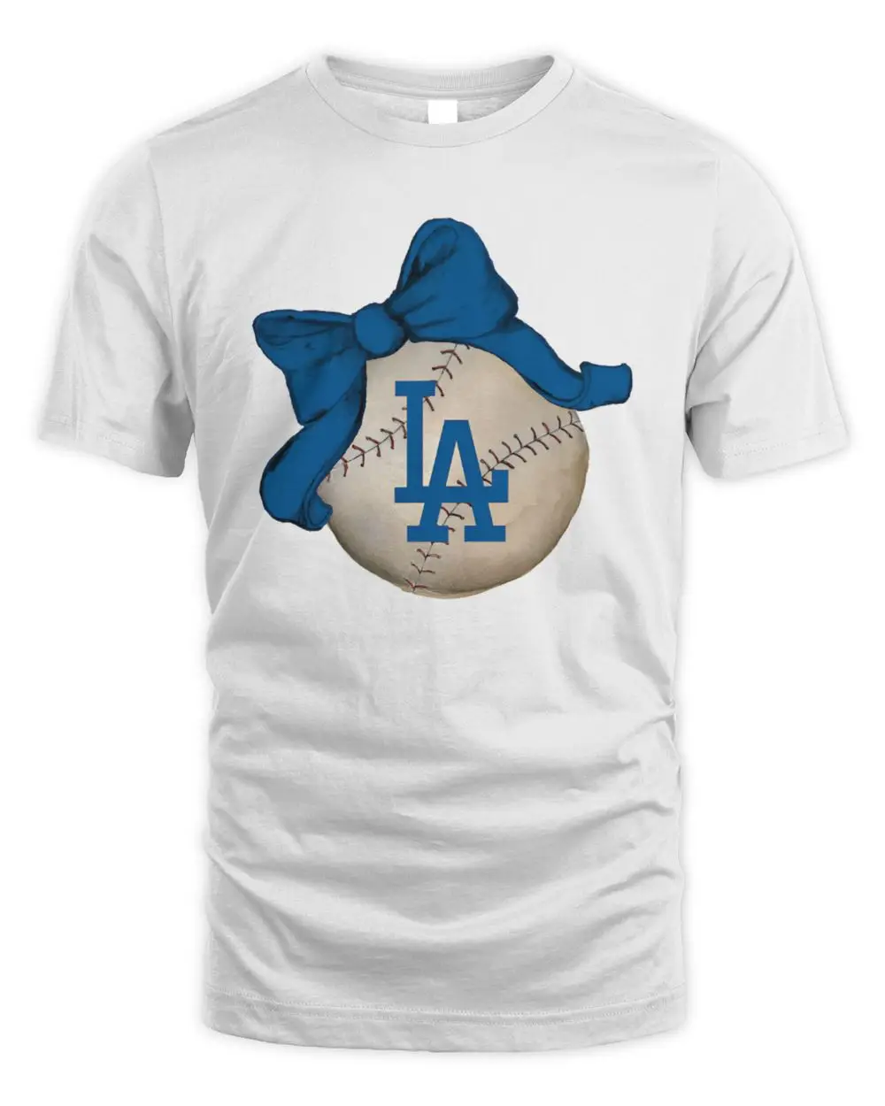Los Angeles Dodgers MLB Bow Baseball Logo Fan Graphic Hoodie